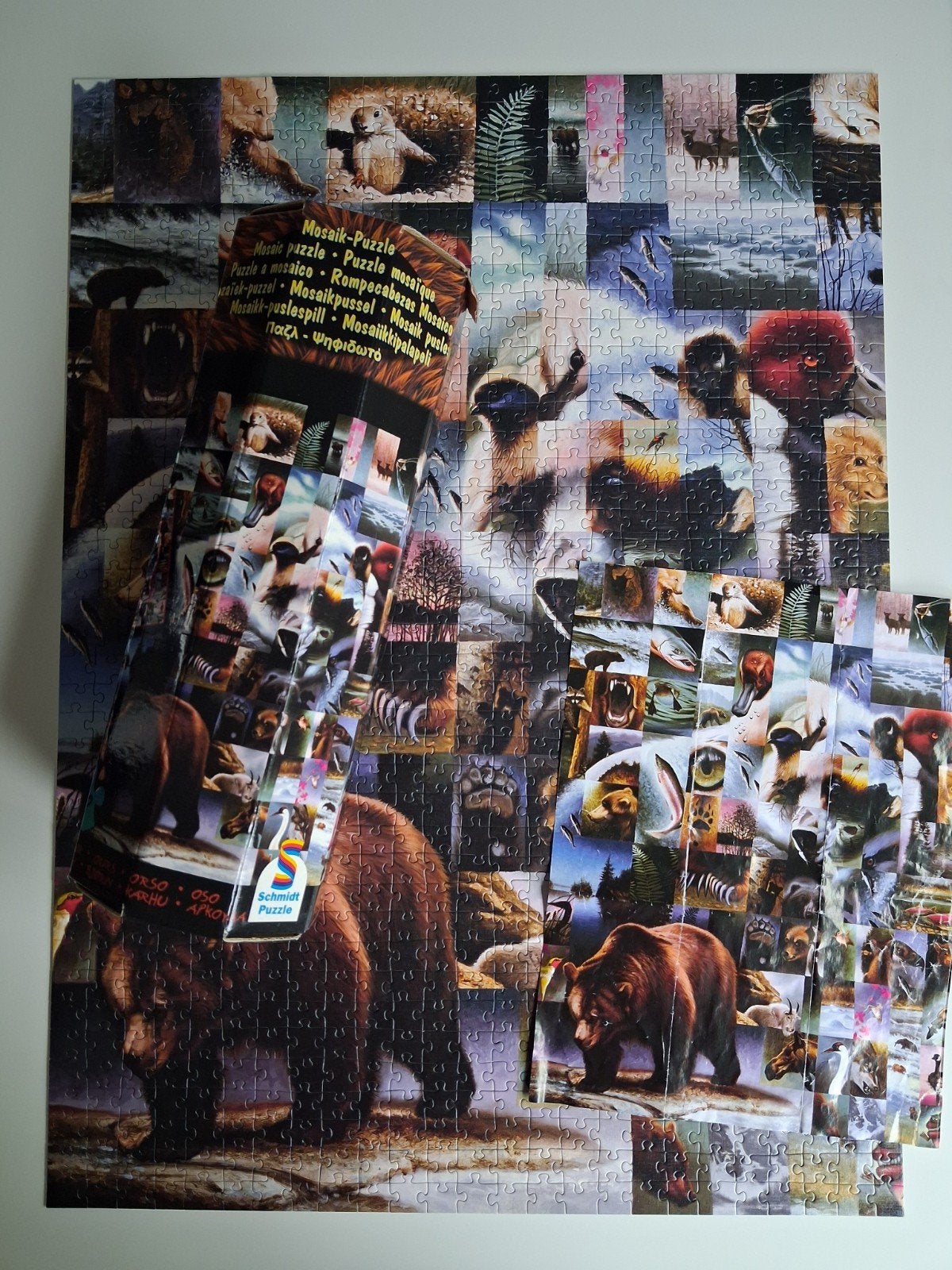 Mozaïek Dieren Puzzel 1000 stukjes, Ophalen of Verzenden, 500 t/m 1500 stukjes, Zo goed als nieuw, Legpuzzel