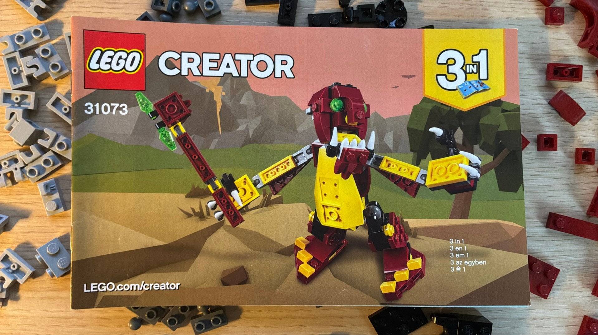 Lego 3+1, set 31073 spin, Gebruikt, Lego, Ophalen of Verzenden, Inclusief instructies