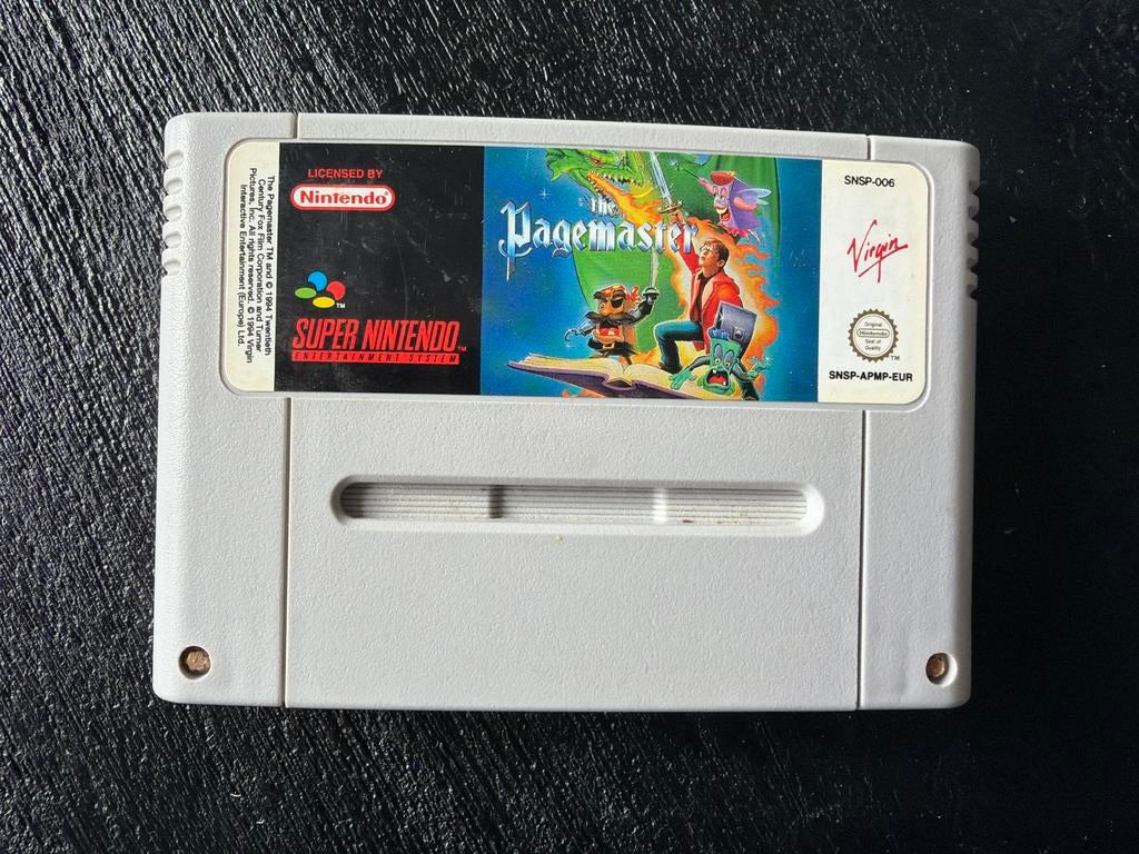 The Pagemaster SNES Game - Klassiek Avontuur Spel, Avontuur en Actie, Gebruikt, 1 speler, Ophalen of Verzenden