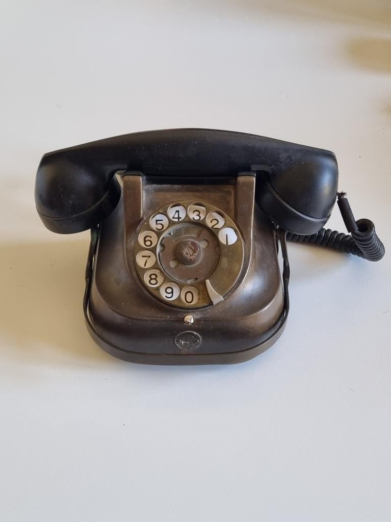 Vintage FTTR Telefoon Jaren '50 Bakeliet Koper, Ophalen