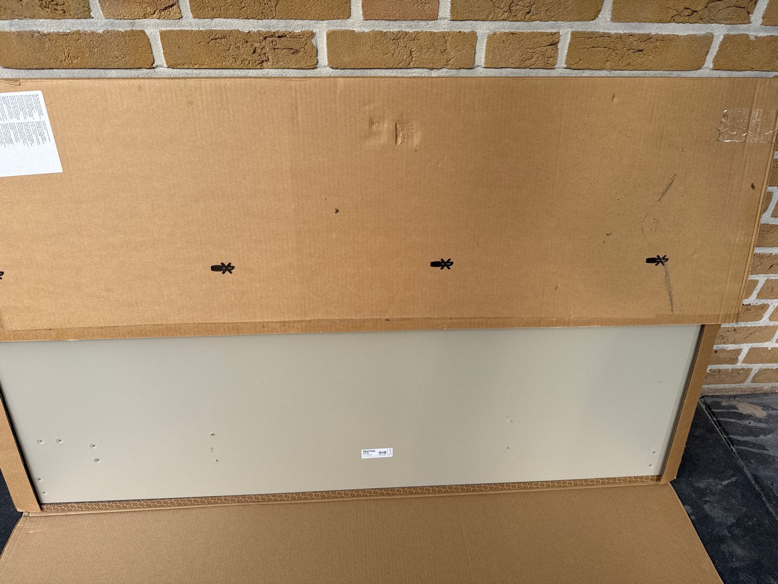 IKEA bureau blad 120x70cm licht grijs (Trotten/Skarsta), Ophalen, Zo goed als nieuw, IKEA, Grijs