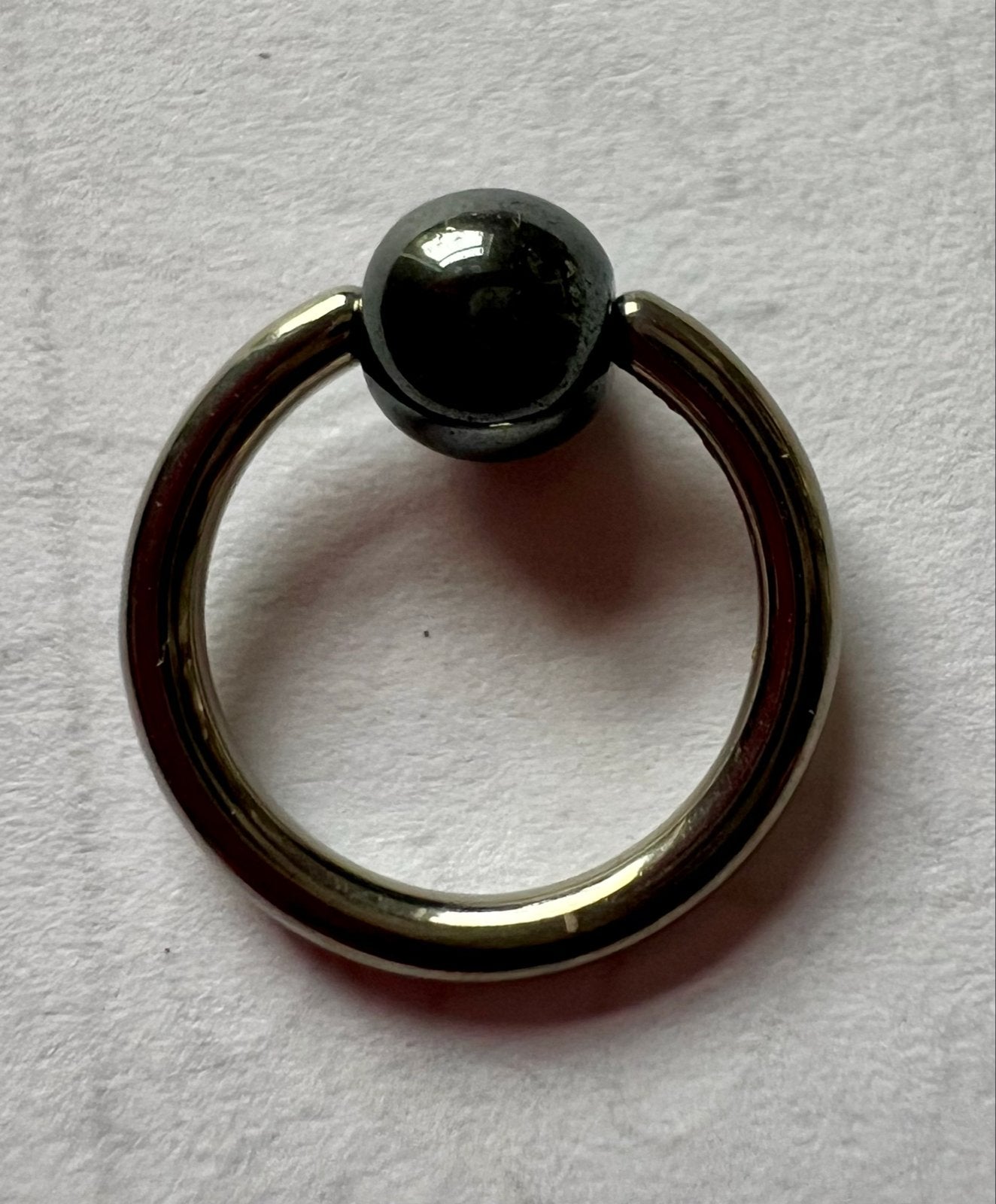 3 kleine piercings: zilver, titanium en goud (Mr B), Ophalen of Verzenden, Zo goed als nieuw, Overige materialen, Overige typen