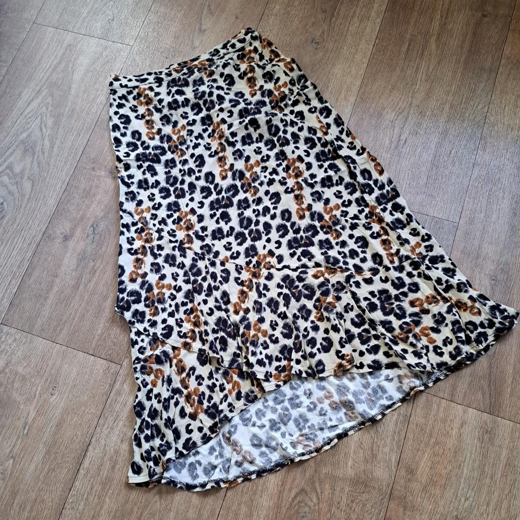 panter rok mt. 36, Kleding | Dames, Rokken, Ophalen of Verzenden, Zo goed als nieuw, Maat 36 (S), Onder de knie