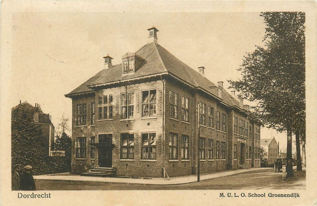 701-373-041 Dordrecht MULO School Groenendijk, Verzenden, Voor 1920, Zuid-Holland
