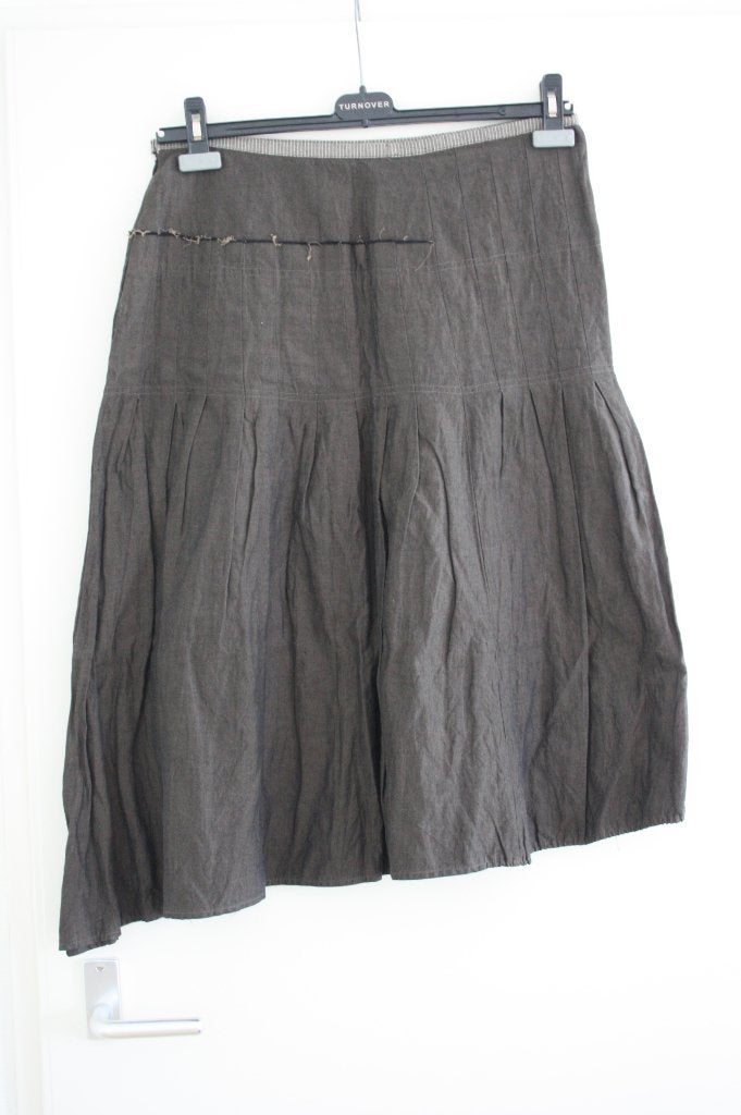Zwart-grijze rok van Oxmo in maat L, Kleding | Dames, Oxmox, Zwart, Maat 42/44 (L), Ophalen of Verzenden