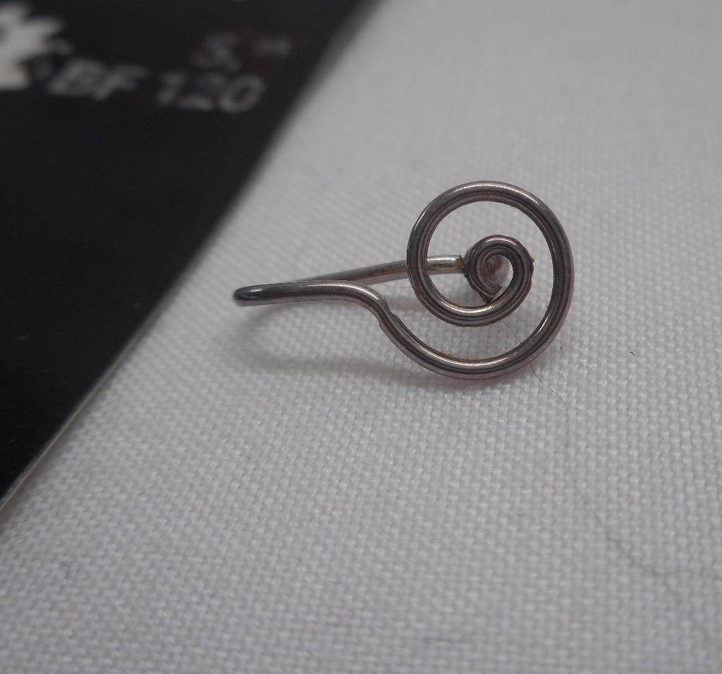 Zilveren neus piercing clips (zonder gaatje) nr.2028, Verzenden, Zo goed als nieuw, Zilver, Neuspiercing
