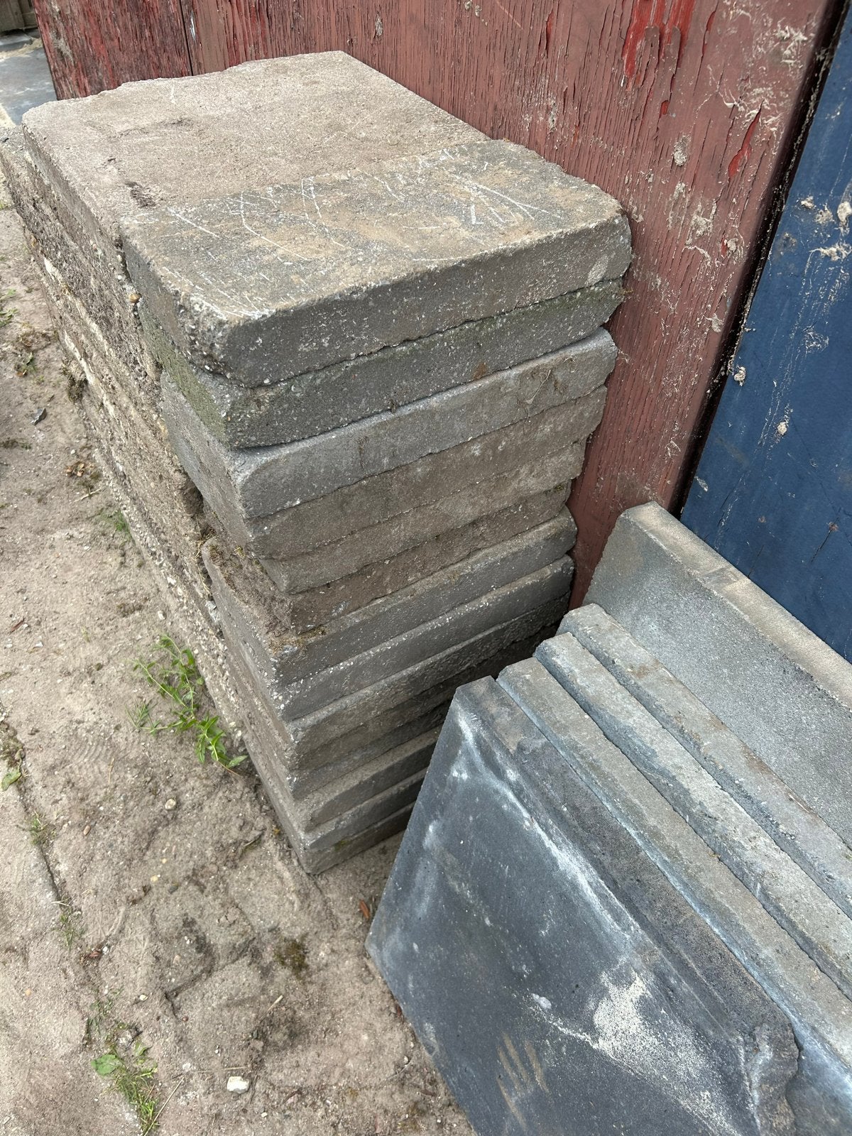 16 gebruikte tegels 20x40 cm, Ophalen, Overige materialen, Gebruikt, 20 tot 40 cm