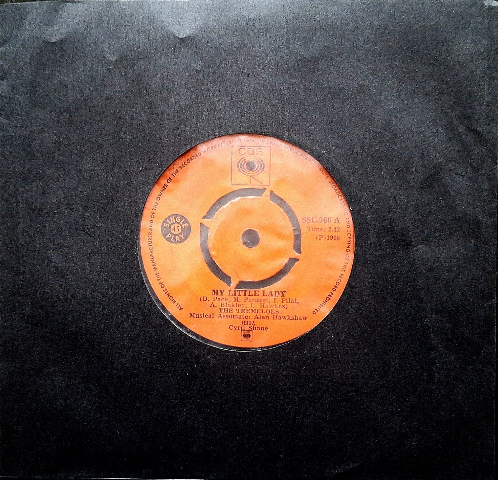 7"/SINGLE  THE TREMELOES - My Little Lady, Ophalen of Verzenden, Gebruikt, Pop