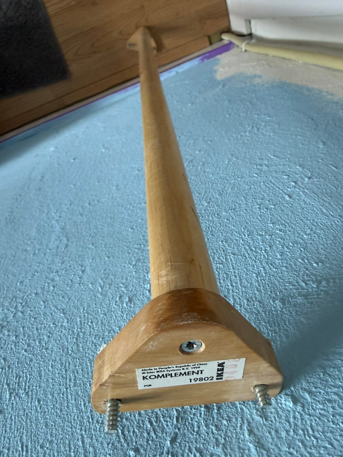 Vintage KOMPLEMENT roede hout 100 cm, Ophalen, Gebruikt, 50 tot 100 cm, Minder dan 100 cm