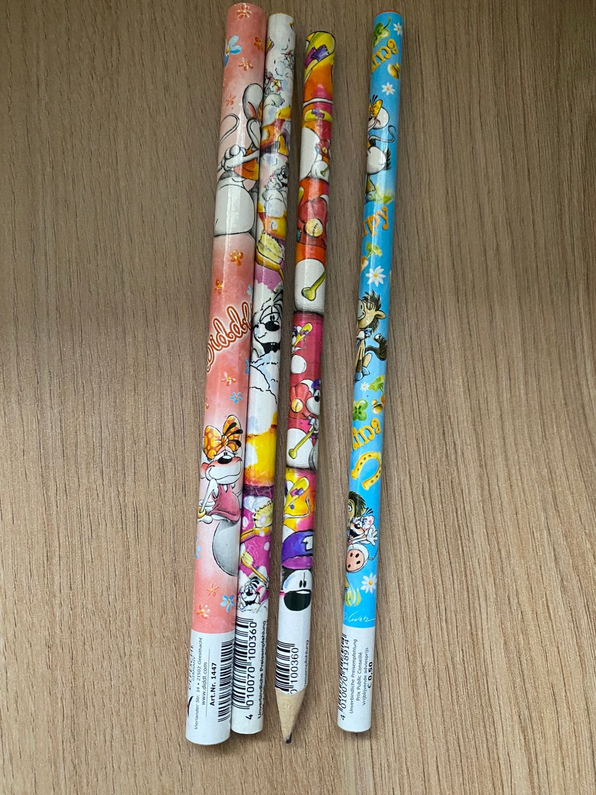 nieuw 4 Diddl potloden grijs, Verzamelen, Ophalen of Verzenden, Nieuw