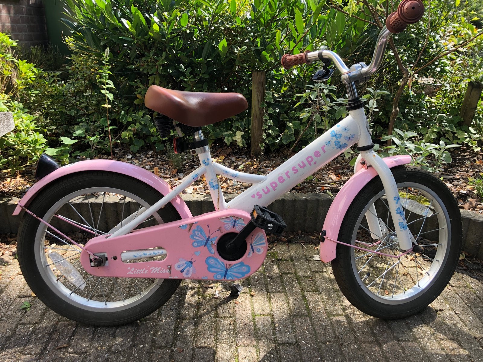 Kinderfiets 16 inch, Ophalen, Gebruikt, Terugtraprem, 16 tot 20 inch