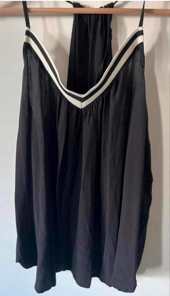 Summum zwart topje met witte bies, Kleding | Dames, Tops, Maat 38/40 (M), Zwart, Ophalen of Verzenden, Zo goed als nieuw