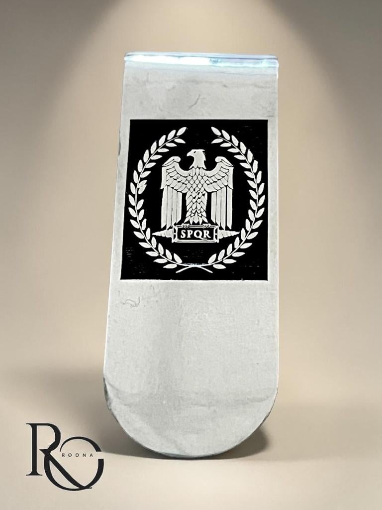 925 zilveren geldclip SPQR Romeins symbool – massief zilver, Ophalen of Verzenden, Nieuw