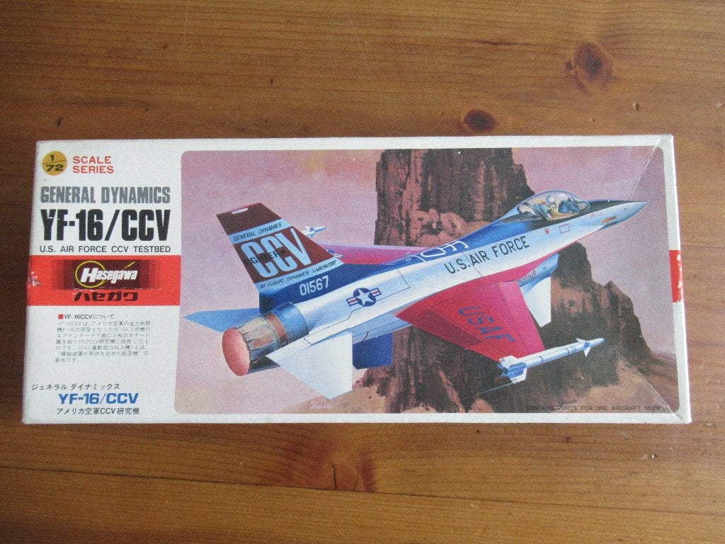 YF-16 / CCV (Hasegawa 1/72), Ophalen of Verzenden, Zo goed als nieuw, Vliegtuig, Hasegawa