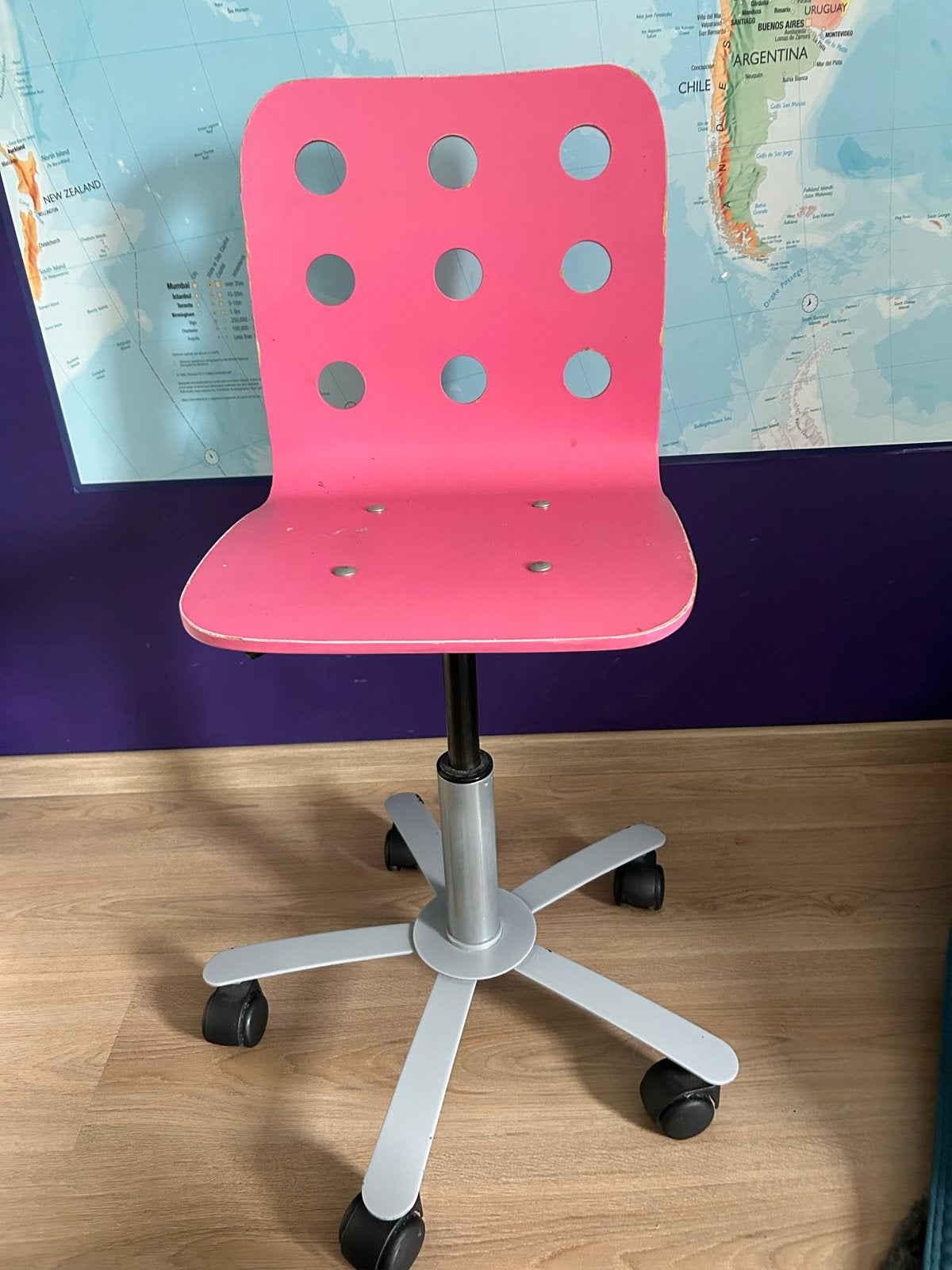 Roze bureaustoel ikea, Ophalen, Gebruikt, Roze, Bureaustoel
