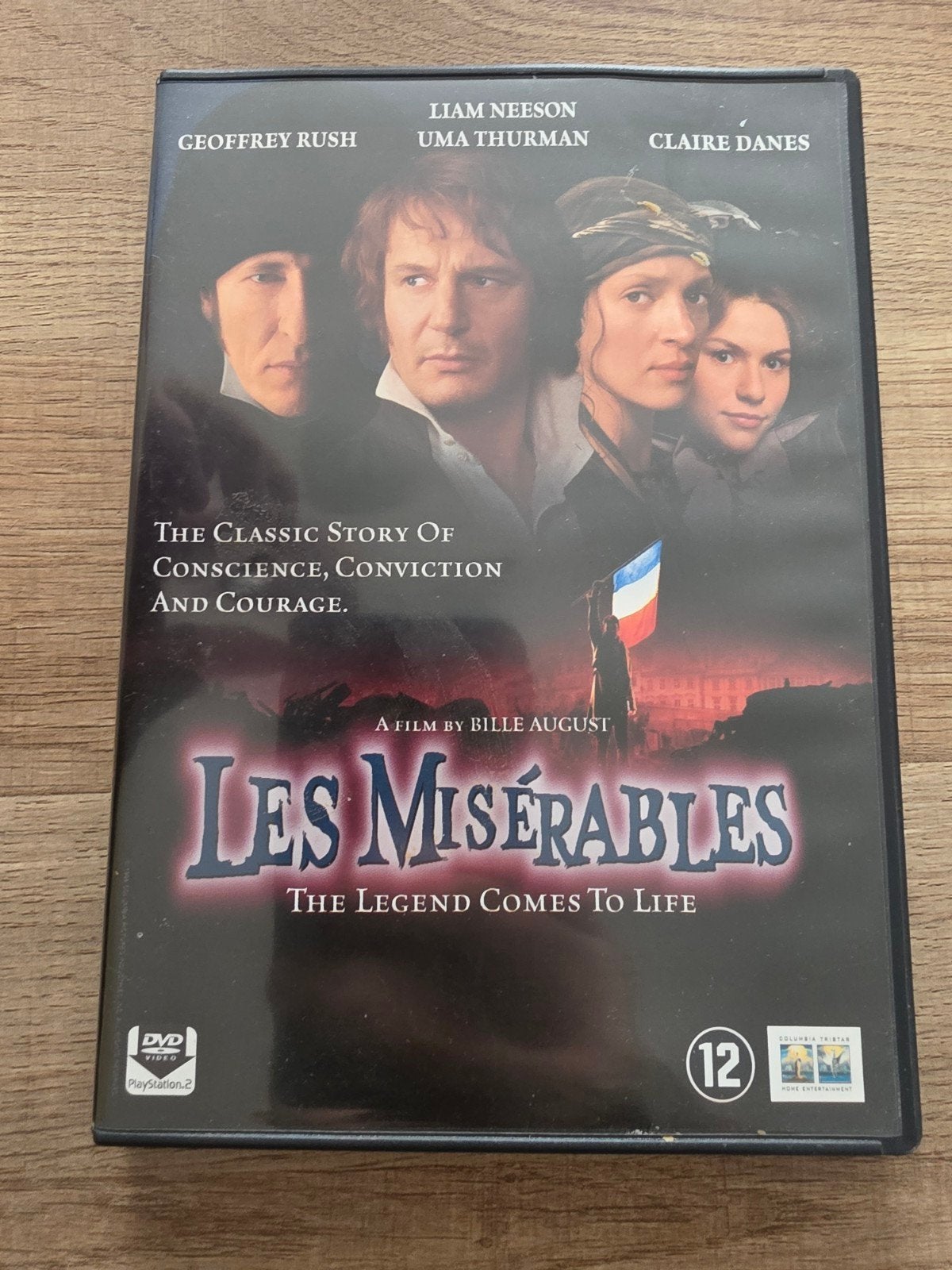 Les miserables , 1998 , liam neeson , uma thurman, Alle leeftijden, Ophalen of Verzenden, Zo goed als nieuw