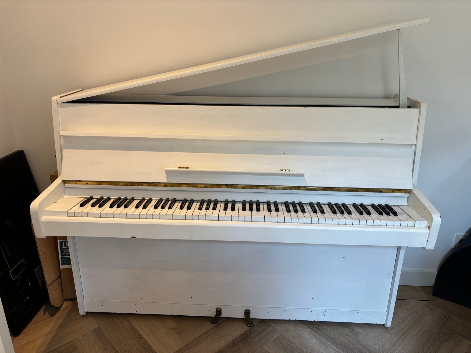 Lindbergh Piano - Opknapper, Muziek en Instrumenten, Piano's, Ophalen, Gebruikt, Wit, Piano