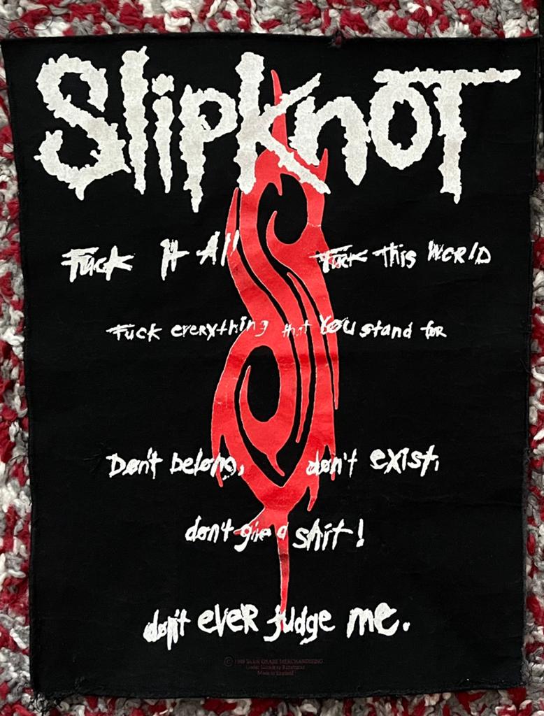 Slipknot backpatch, Ophalen of Verzenden, Gebruikt, Kleding