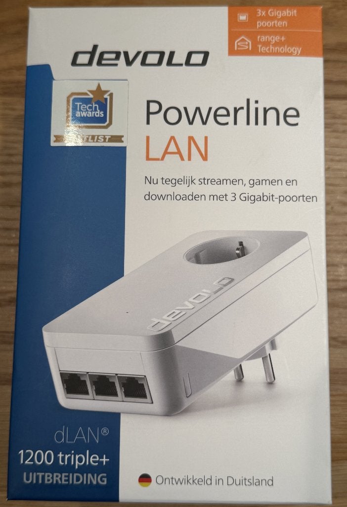 Devolo Powerline LAN 1200 triple+ uitbreiding, Ophalen of Verzenden, Zo goed als nieuw, Devolo