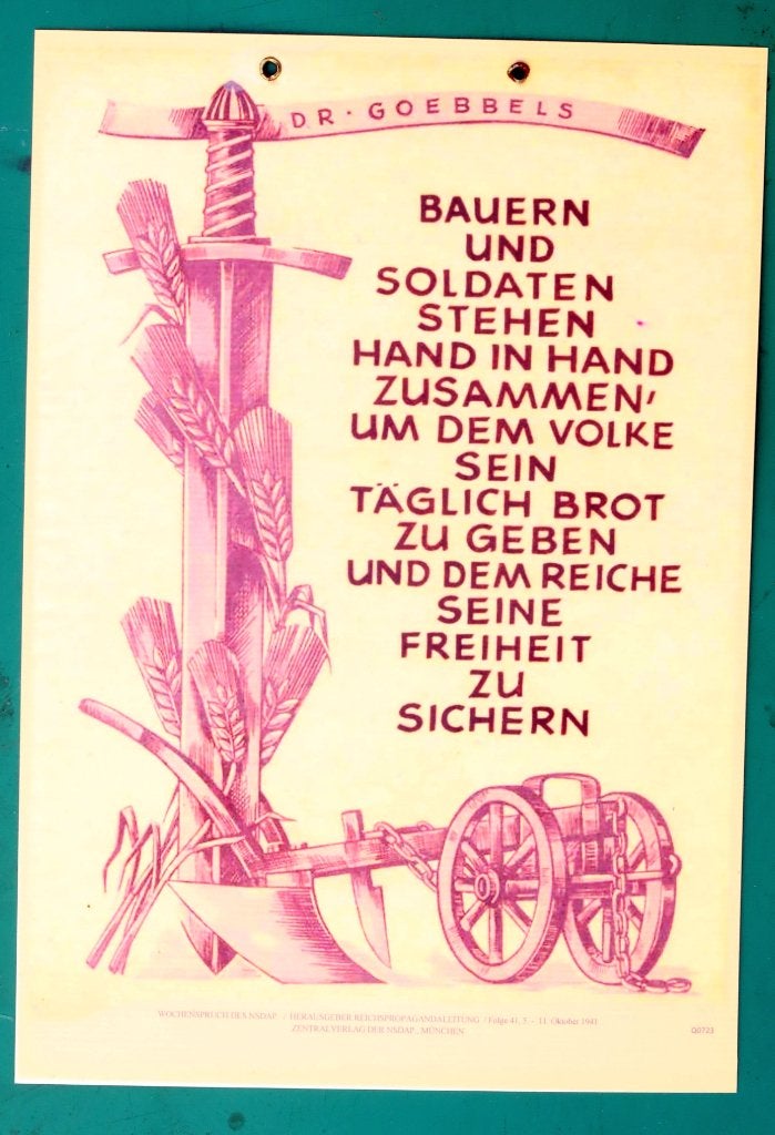 6  'Wochenspruch des NSDAP" A3 affiches, Verzamelen, Verzenden, Landmacht, Duitsland, Foto of Poster