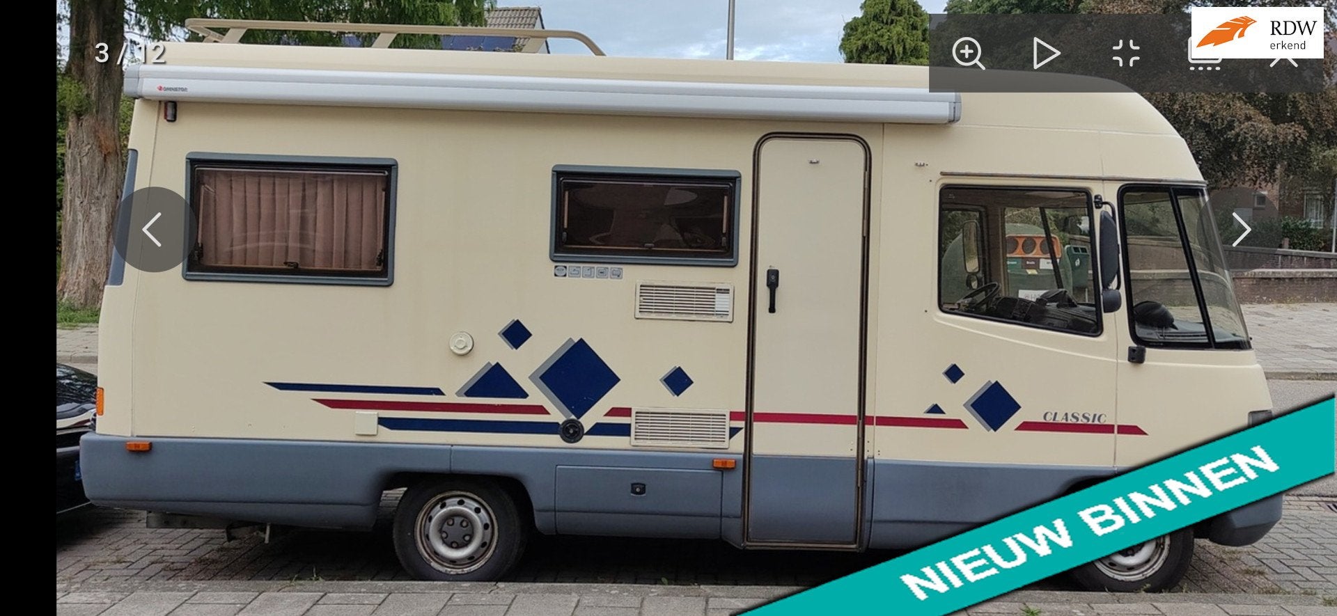 Fiat FFB TABBERT 580 rs, TOP STAAT 1ste eigenaar, Caravans en Kamperen, Integraal, Ringverwarming, Douche, Bedrijf