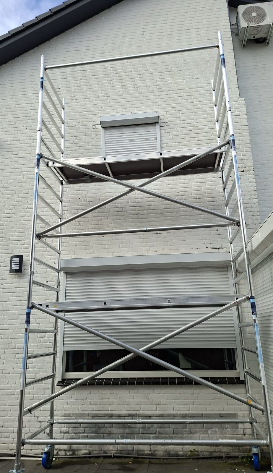 Rolsteiger werkhoogte 6,2 meter zgan, Doe-het-zelf en Verbouw, Steigers, Ophalen, Zo goed als nieuw, Rolsteiger of Kamersteiger