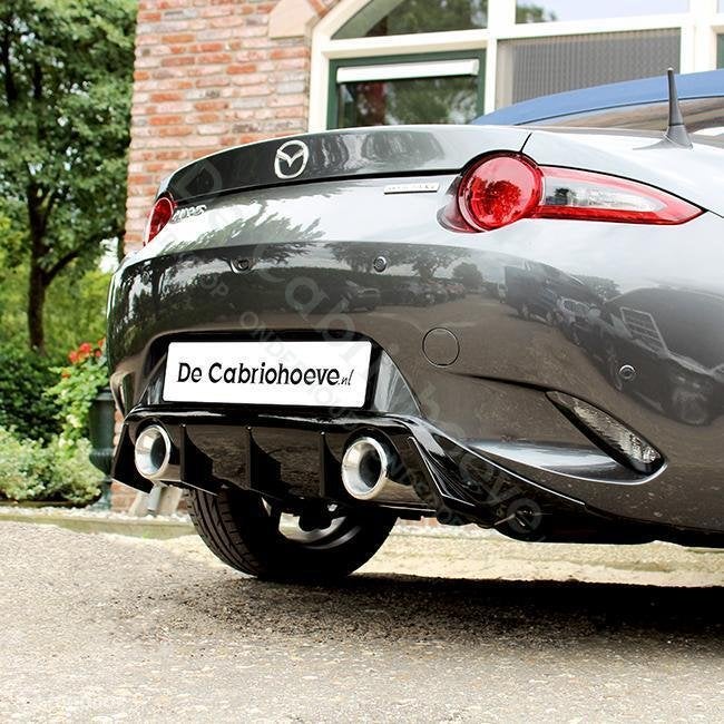 MX5 Sportuitlaat ND met Diffuser zwart glanzend, Auto-onderdelen, De Cabriohoeve VOF, Nieuw, Info@cabriohoeve.nl, Julianalaan 9, 9462PG Gasselte, Nederland