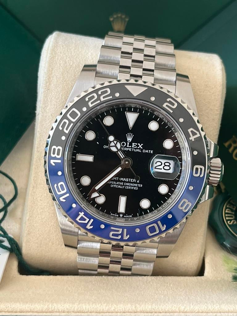 Rolex GMT-Master 126710 BLNR NEW (12/2025), Sieraden, Tassen en Uiterlijk, Horloges | Heren, Staal, Polshorloge, Nieuw, Ophalen of Verzenden