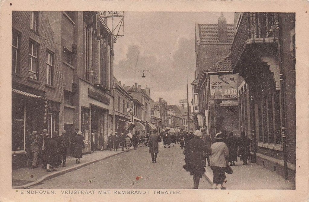 703-078-009 Eindhoven Vrijstraat met Rembrandt Theater, Verzamelen, Verzenden, Voor 1920, Noord-Brabant