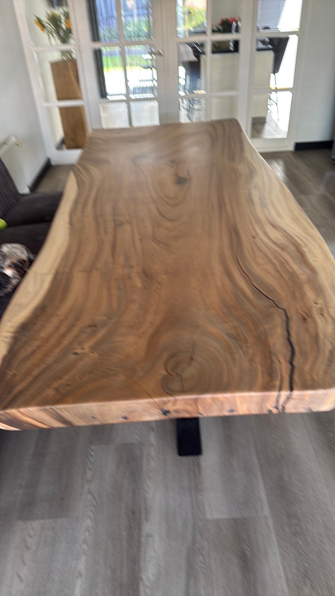 Boomstam eet tafel, Ophalen, 200 cm of meer, 50 tot 100 cm, Zo goed als nieuw
