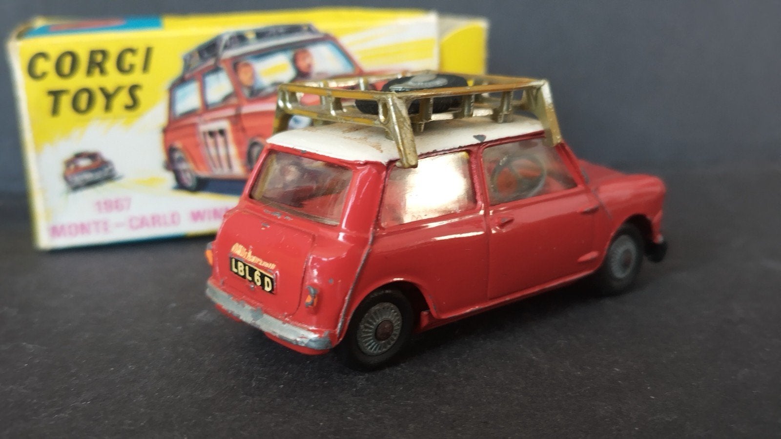 Mini Cooper Monte Carlo 1:43 Corgi Toys Pol, Hobby en Vrije tijd, Modelauto's | 1:43, Corgi, Auto, Zo goed als nieuw, Corgi