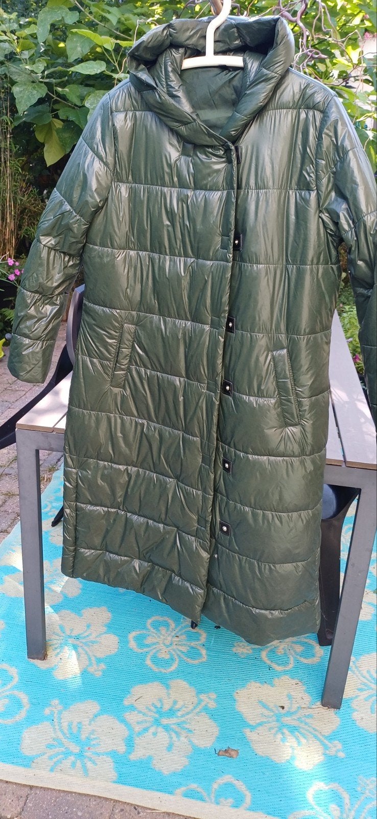 Regenjas HEMA maat L olijfgroen, Maat 42/44 (L), Ophalen of Verzenden, Zo goed als nieuw, HEMA