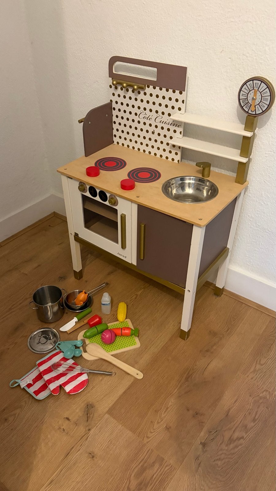 Janod Speelkeuken met accessoires, Ophalen, Gebruikt, Hout, Speelkeuken