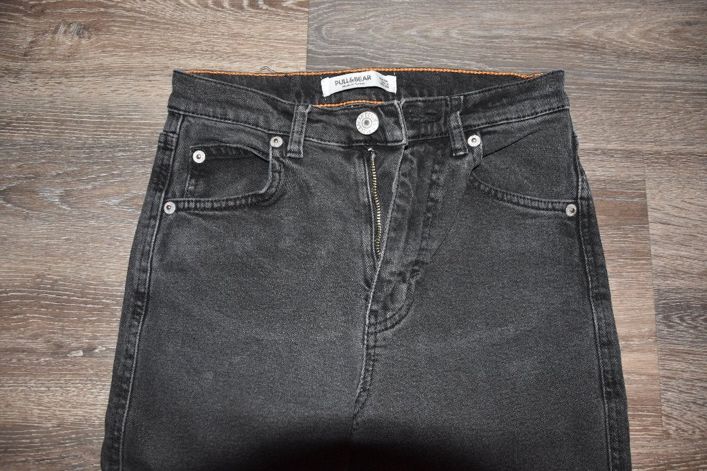 Zwarte spijkerbroek Pull & Bear, Zwart, Ophalen of Verzenden, W27 (confectie 34) of kleiner, Pull & Bear