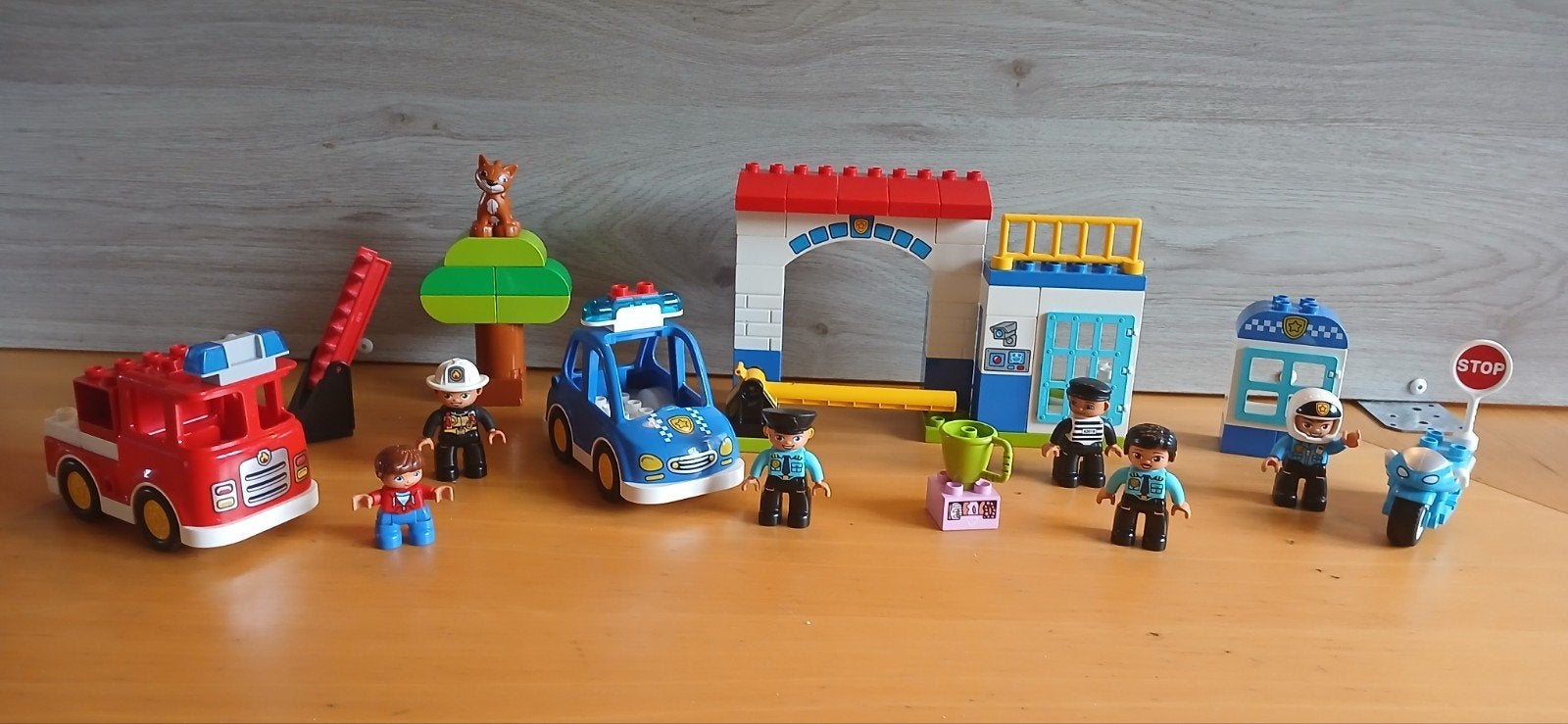 Duplo Politie en brandweer, 3 sets, Ophalen of Verzenden, Zo goed als nieuw, Complete set, Duplo