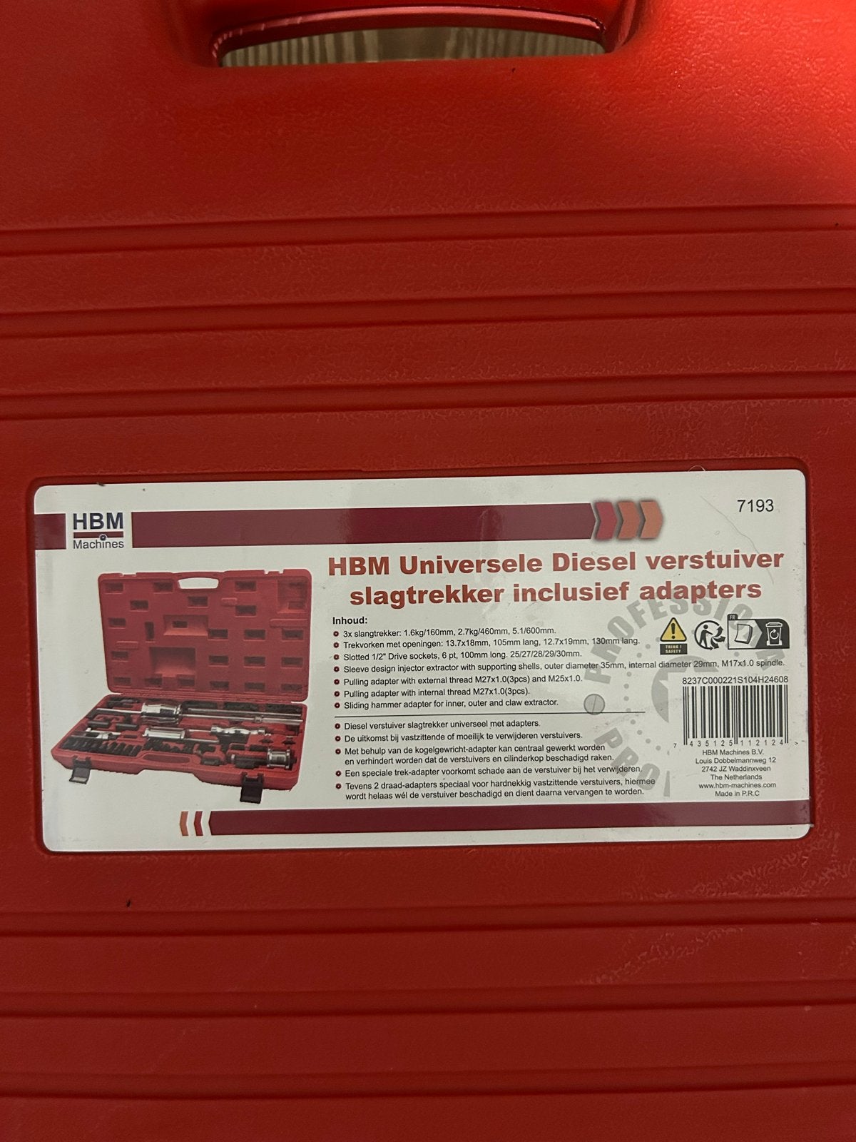 HBM Universele Diesel Verstuiver Slagtrekker Set, Auto diversen, Autogereedschap, Zo goed als nieuw, Ophalen of Verzenden