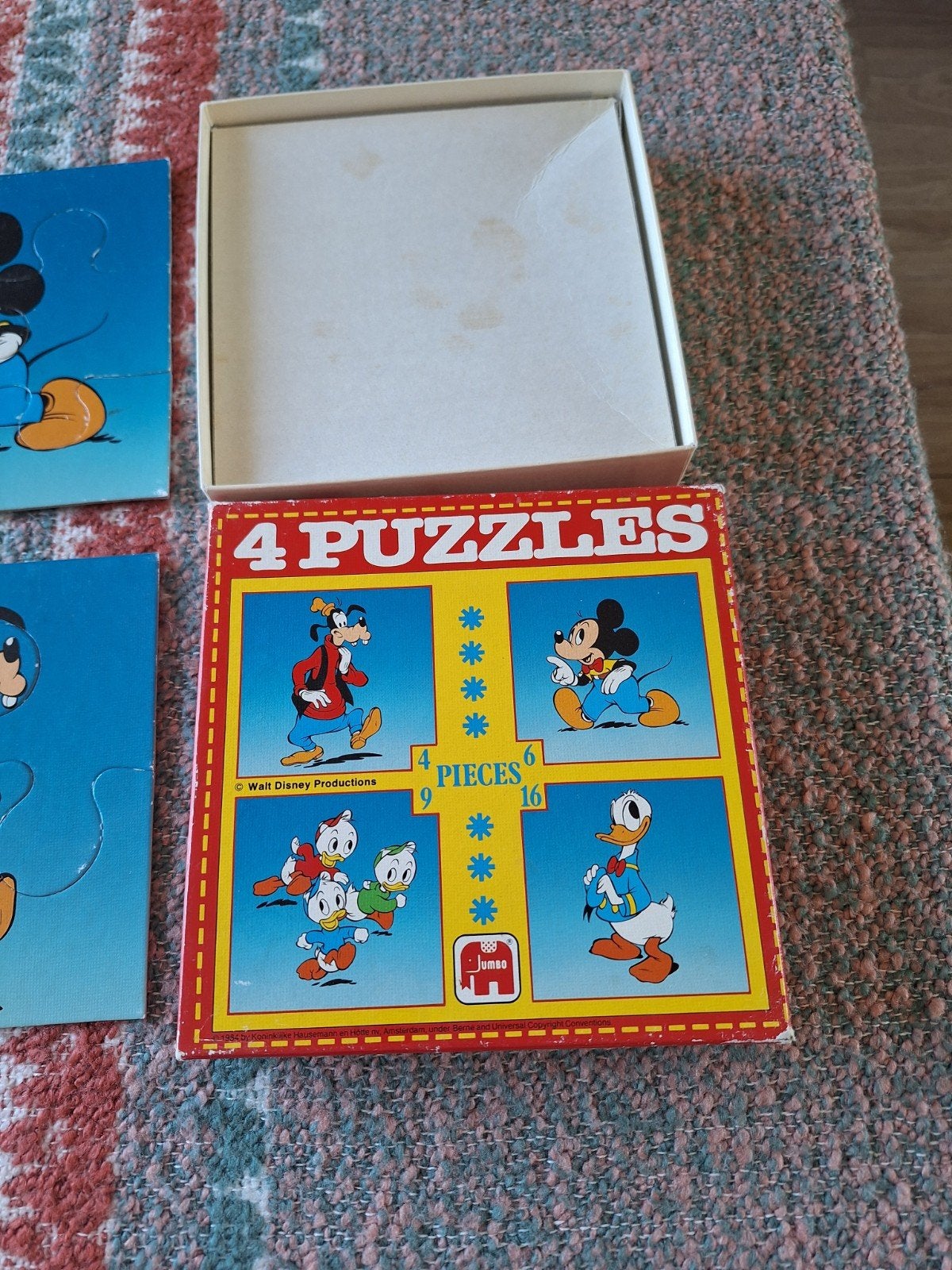 Vintage Disney Jumbo Puzzels, Ophalen of Verzenden, 10 tot 50 stukjes, Gebruikt, 2 tot 4 jaar