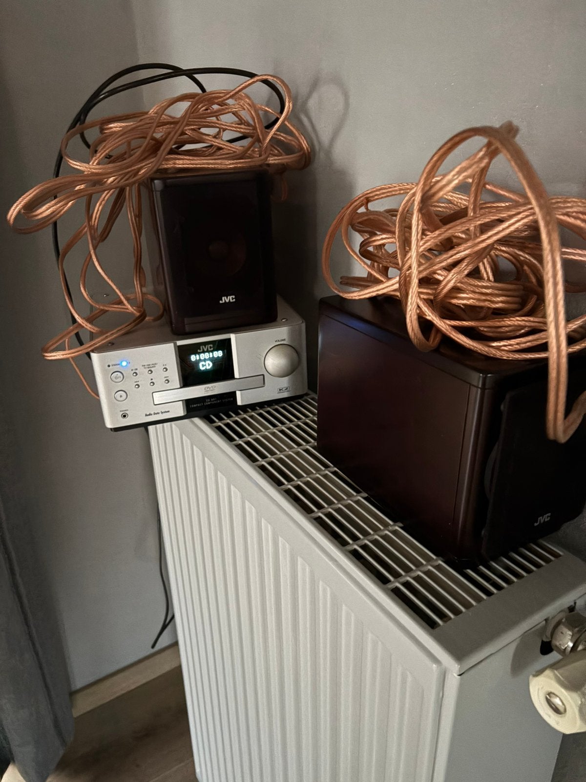 JVC Wood Cone set ‼️, Ophalen, Zo goed als nieuw, JVC