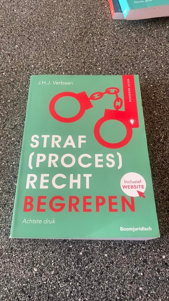 Strafproces recht begrepen 8e druk, Ophalen of Verzenden, Zo goed als nieuw