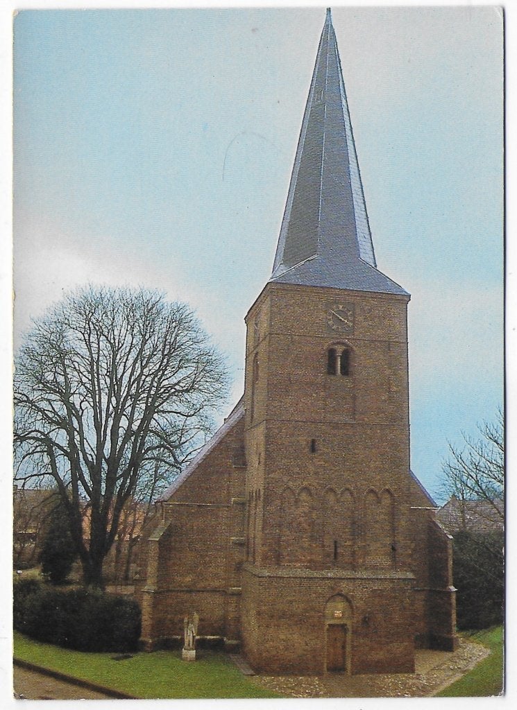 Dinxperlo Ned Herv kerk Gelopen ansichtkaart B4814, Ophalen of Verzenden, 1920 tot 1940, Gelopen