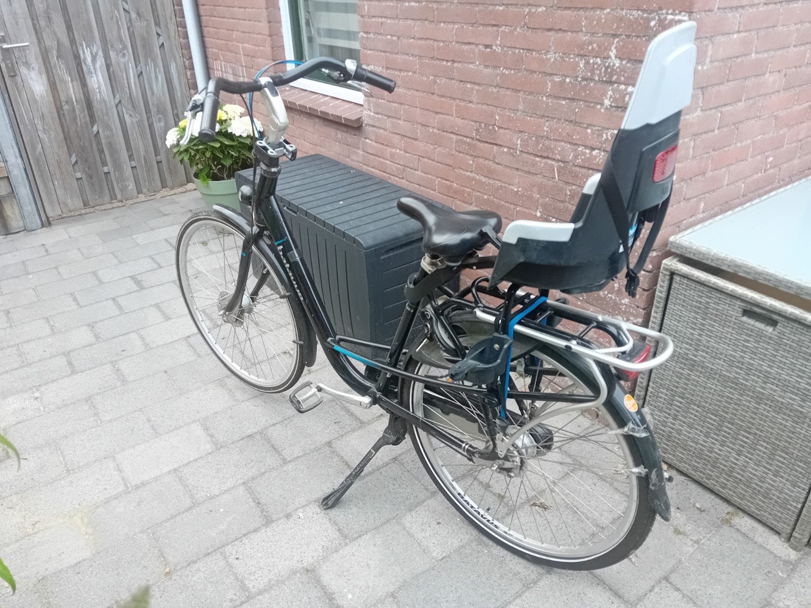 Gazelle damesfiets, Ophalen