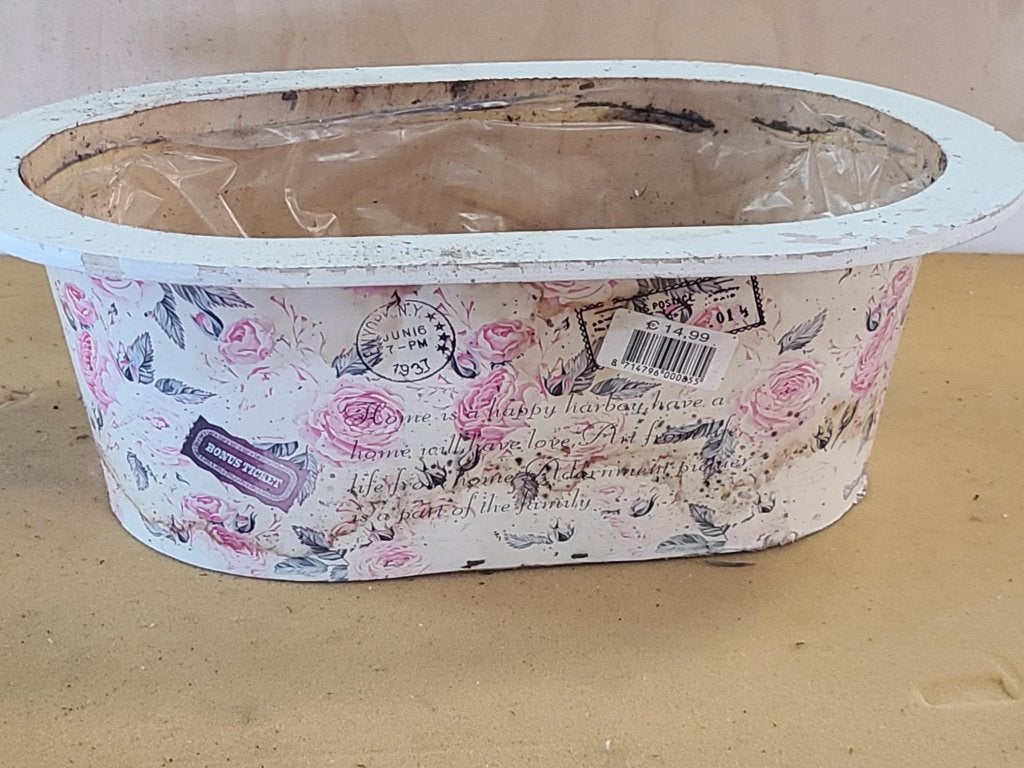 bloempot, Overige materialen, Gebruikt, Ophalen of Verzenden, Overige vormen