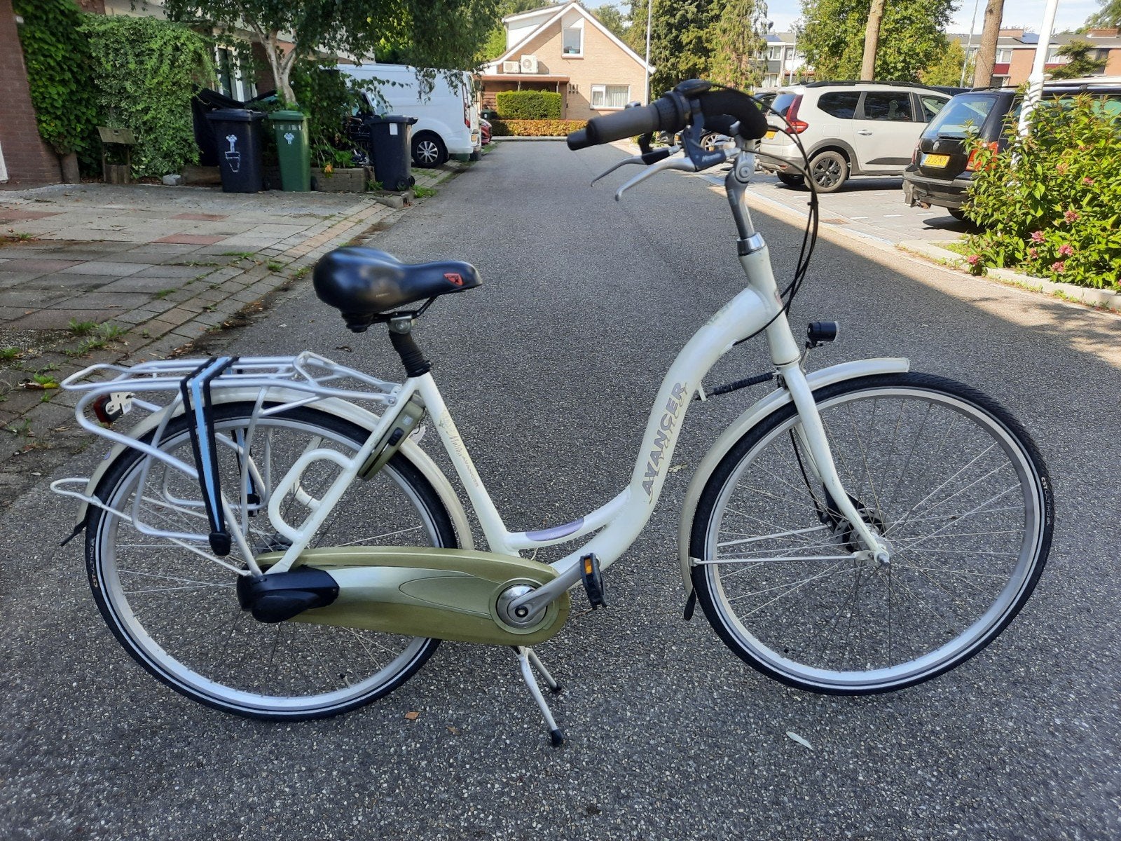 damesfiets 28"/56 cm 3 versn. (ZÉÉR NETTE STAAT), 53 tot 56 cm, Versnellingen, Zo goed als nieuw, Trommelrem