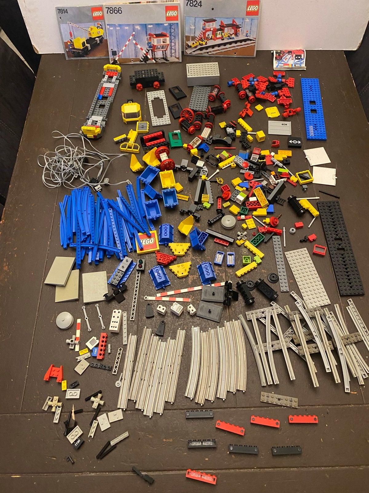 Grote partij LEGO trein onderdelen, rails en meer, Gebruikt, Overige thema's, Lego, Ophalen of Verzenden