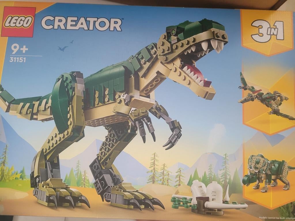 LEGO Creator 31151 Dinosaurus T-Rex 3-in-1 Set, Lego, Nieuw, Ophalen of Verzenden, Ongeopend/sealed