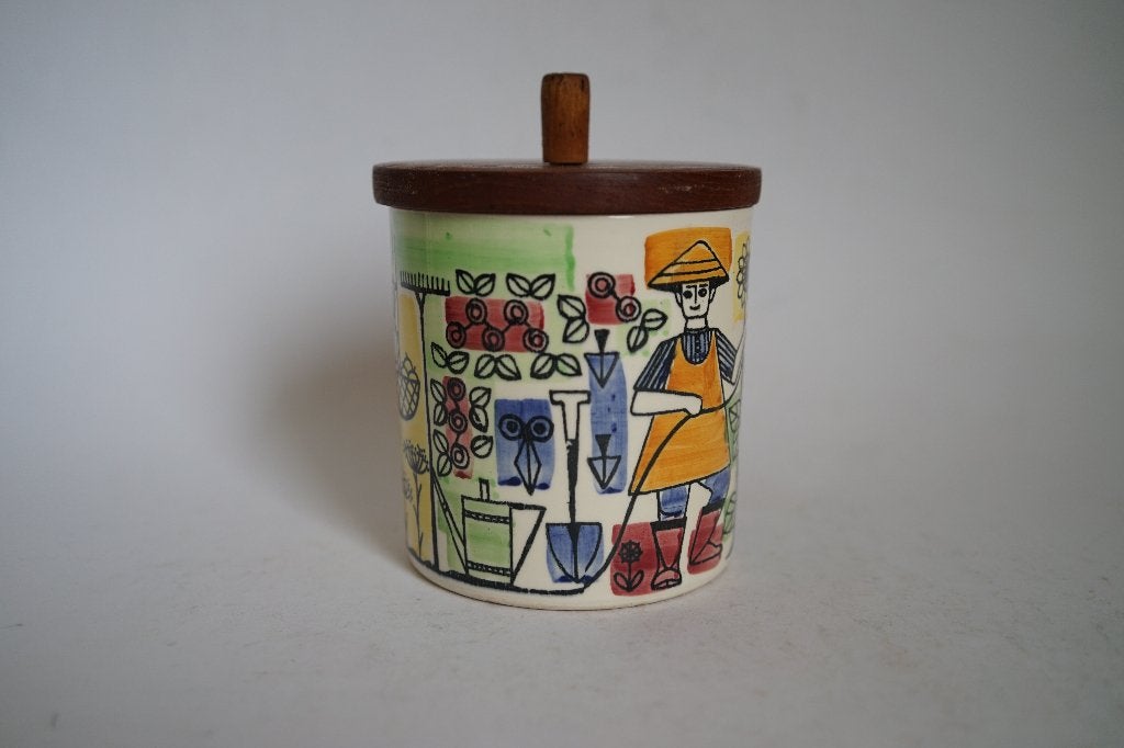 vintage pot keramiek Jie Gantofta Zweden Anita Nylund gurkor, Ophalen of Verzenden