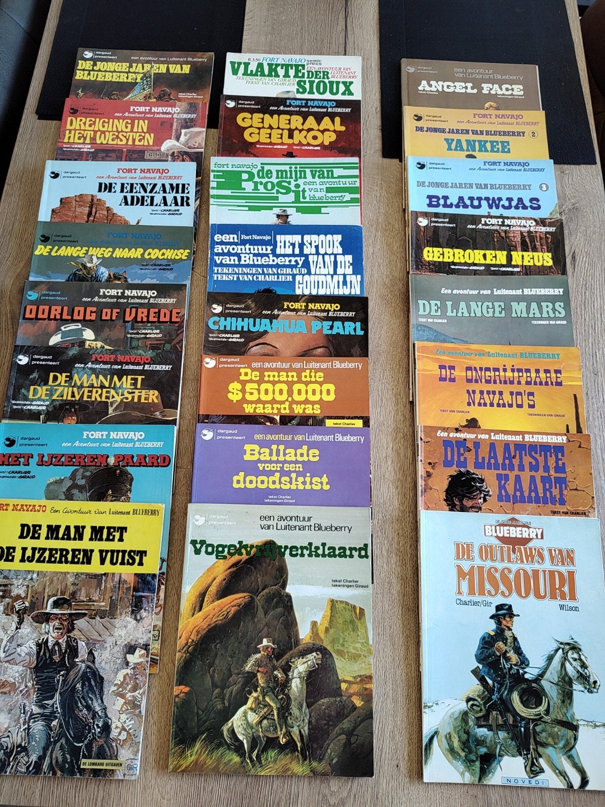 Collectie Blueberry stripboeken (24 stuks), Complete serie of reeks, Ophalen of Verzenden, Zo goed als nieuw, Charlier / Giraud (Moebius)