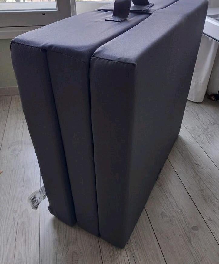 Opvouwbaar matras logeerbed Rumba antraciet Leen Bakker, Ophalen, Zo goed als nieuw, Matras