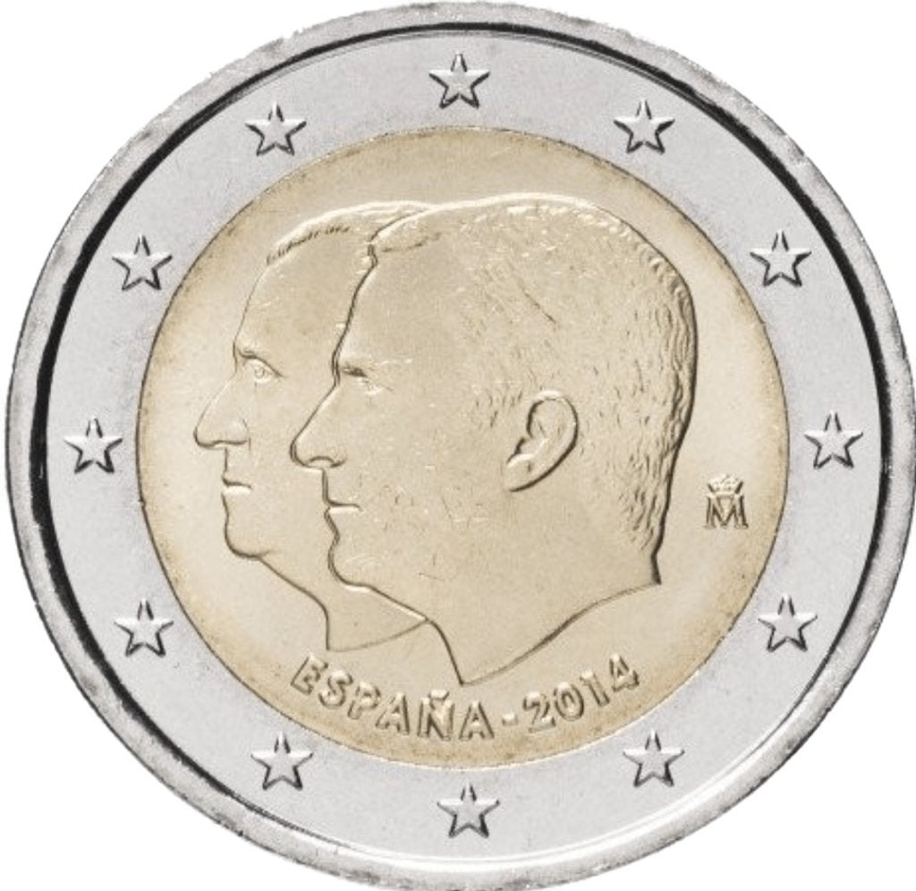 Euromunten, Ophalen of Verzenden, Spanje, 2 euro, Losse munt