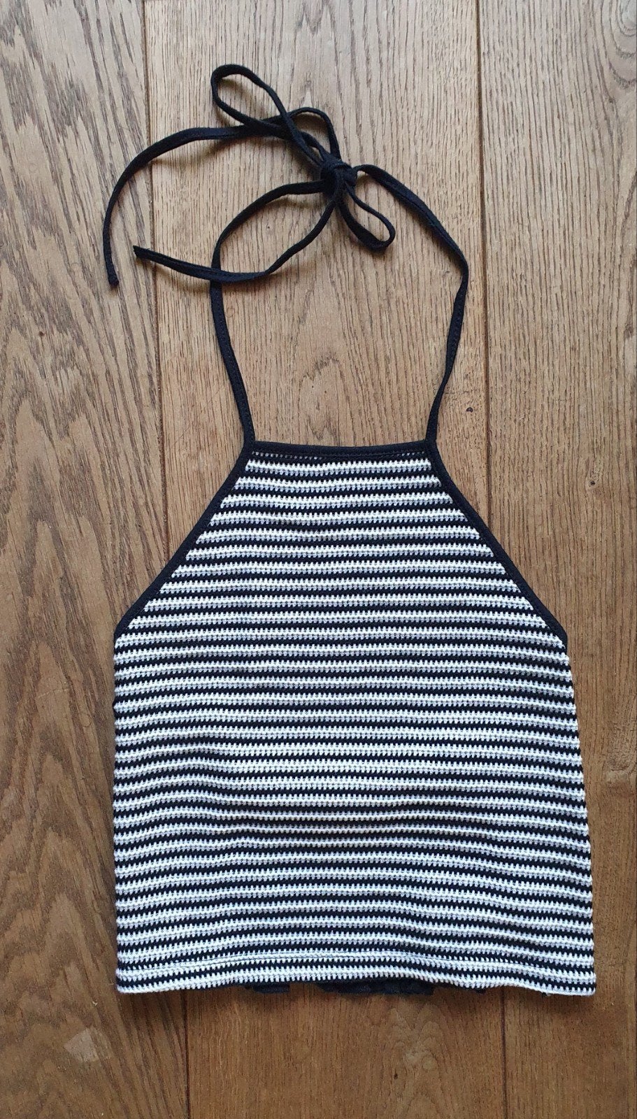 Leuke zwart-witte top van Stradivarius, maat S, Zwart, Ophalen of Verzenden, Zo goed als nieuw, Stradivarius